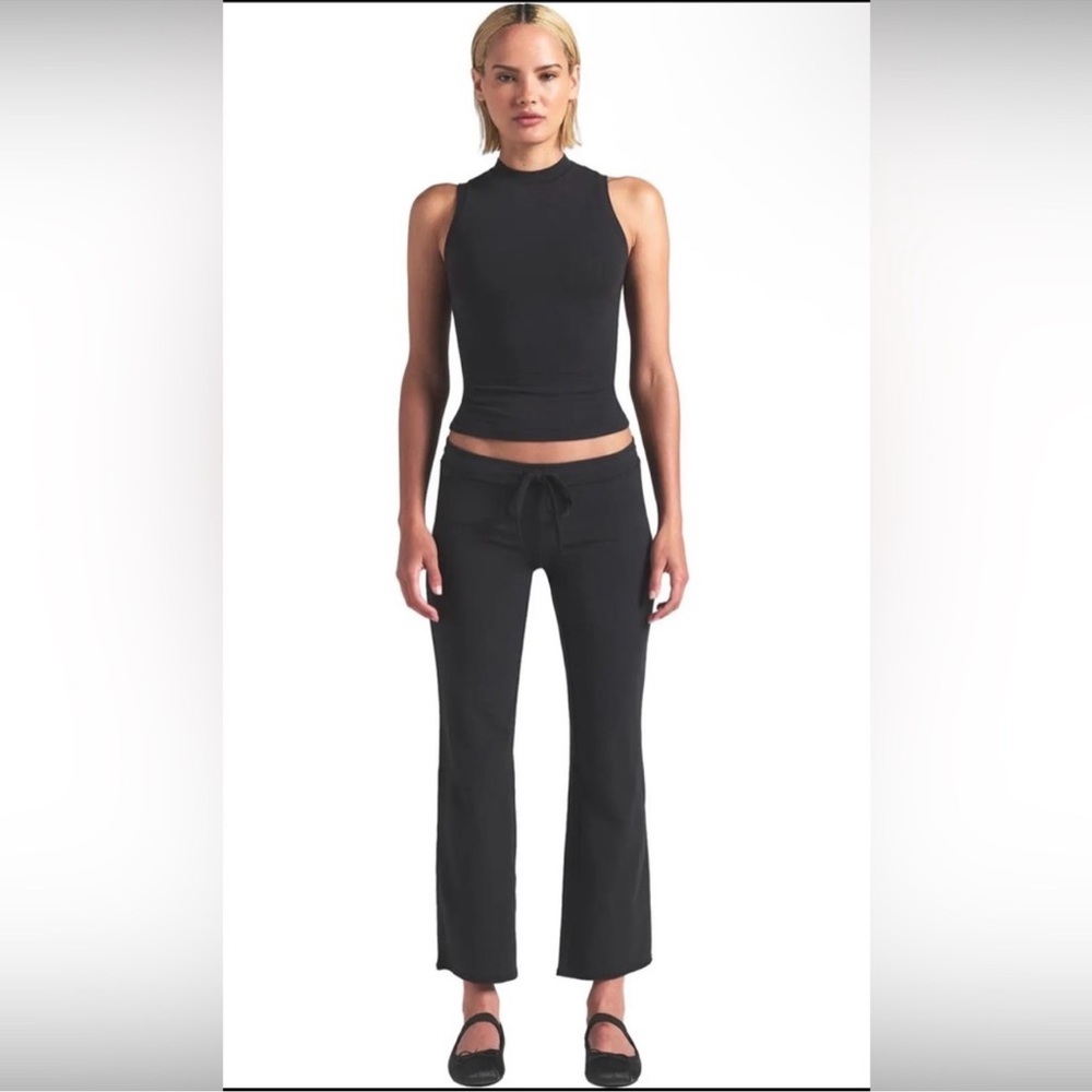 SKIMS low rise crop pants cotton jersey